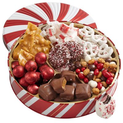 BONNIE AND POP Christmas Gift Basket - Holiday Gifts Prime Delivery - Chocolate &amp; Nut Gift Box, Assortment Tray - Birthday, Sympathy, Get Well, Men, Women &amp; Families