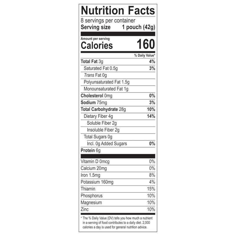 Better Oats Bare Organic Multigrain Hot Cereal Packets, Instant Multigrain Hot Cereal Packets, Thick and Hearty Texture, Ready in 2 Minutes, Box of 8 Pouches (Pack of 6)