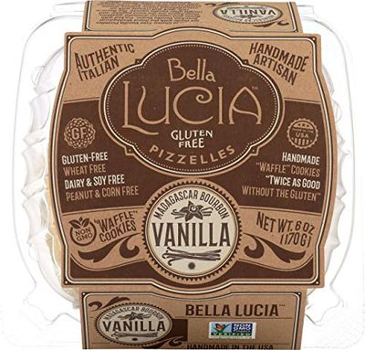 Bella Lucia Gluten Free Pizzelles, Vanilla, 6 Ounce