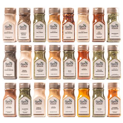 iSpice Spices and Seasonings Sets Starter Kitchen Spices Set for Cooking - Spices Variety Pack Herb, Spice &amp; Seasoning Gifts Home Basic Spice Set | 24 Pack Starter Spice Gift Set | Fiona