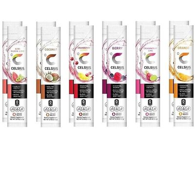 Celsius On-The-Go Powder Sticks Variety Pack - All 6 flavor (12 Count)