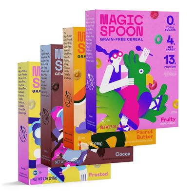 Magic Spoon Cereal, Variety 4-Pack of Cereal - Keto &amp; Low Carb Lifestyles, Gluten &amp; Grain Free, High Protein, 0g Sugar