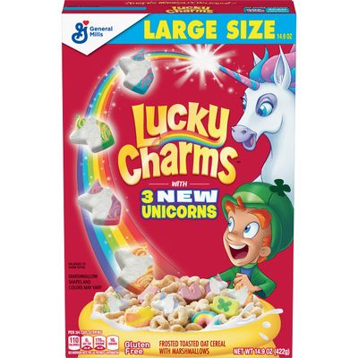 Lucky Charms, Marshmallow Cereal with Unicorns, Gluten Free, 14.9 oz