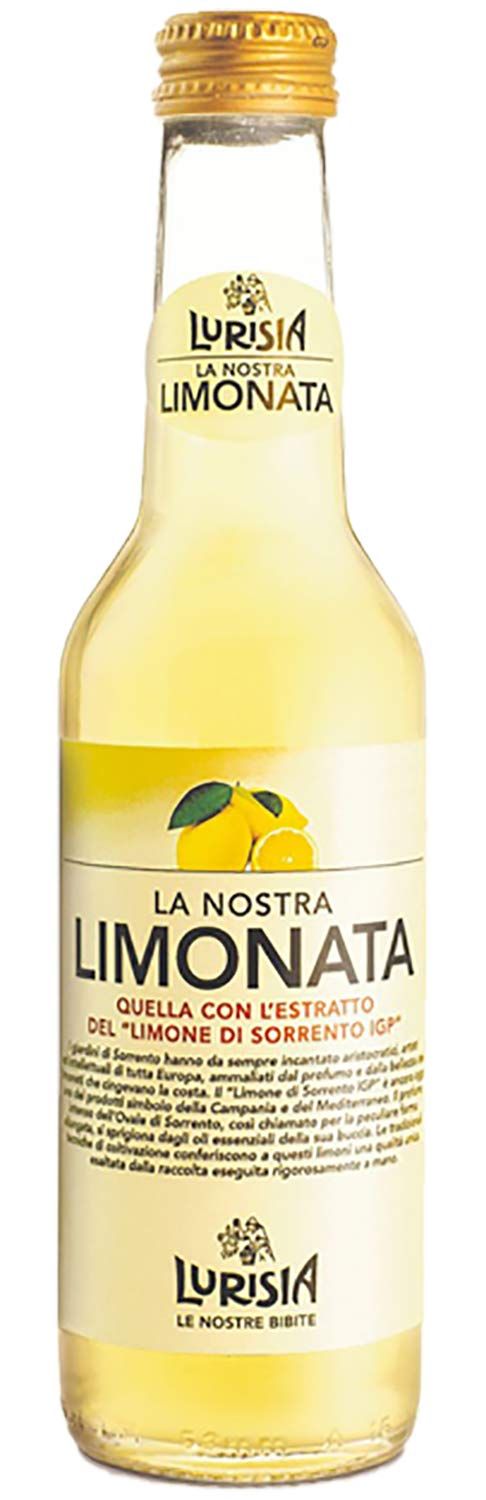 Lurisia La Nostra Limonata, Carbonated Lemon Beverage - 9.3 oz (12 Glass Bottles)