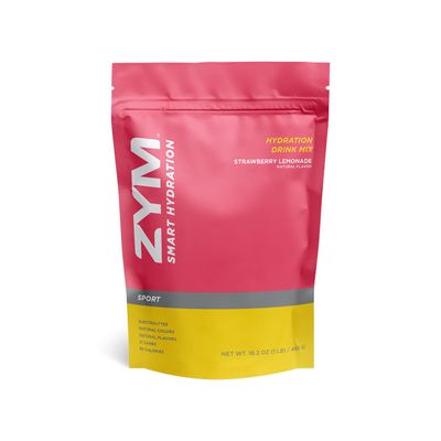 ZYM Hydration Powder, Sport Drink Mix, Electrolytes Powder for Exercise, Endurance, and Performance, 20 Servings, Strawberry Lemonade