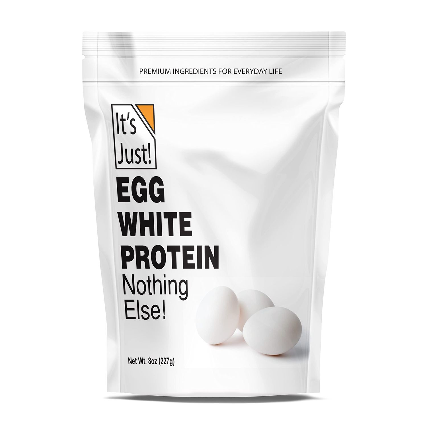 It&#39;s Just! - Egg White Protein Powder, Made in USA from Cage-Free Eggs, Dried Egg Whites (Unflavored, 8oz)