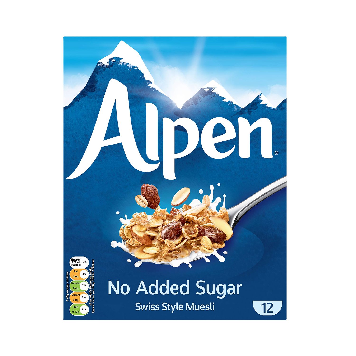 Alpen No Added Sugar Swiss Style Muesli, 550 g