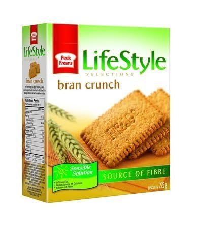 Peek Freans Christie Bran Crunch Cookies, 275g, Kosher, 0 Trans Fat, 0 Cholesterol, 0 Calories, 275g Box, Imported from Canada