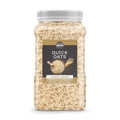 Birch &amp; Meadow Quick Oats, 3 lb, Whole Grain, Hearty Ingredient, Breakfast &amp; Dessert
