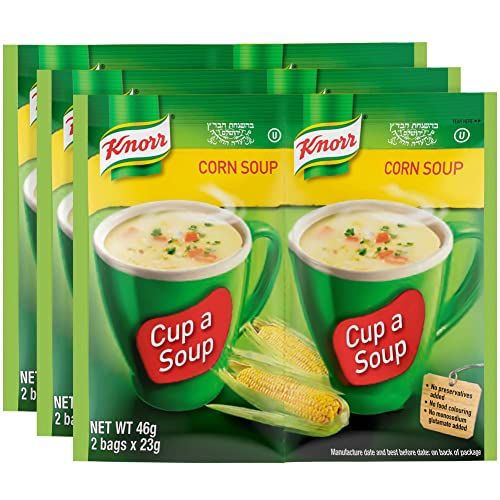 Knorr Corn Soup Mix 1.52oz (3x2 Packs for 6 Pouches Total)| Delicious, Warm, and Ready in Minutes!