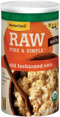 Better Oats Raw Organic Old Fashioned Oats, 16 oz