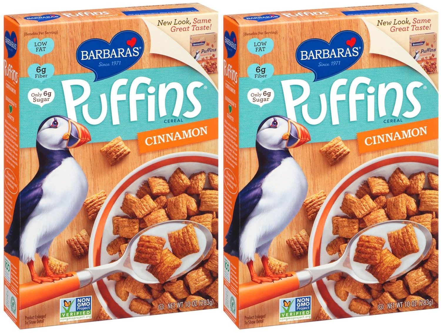 Barbara&#39;s Barbaras Puffins Cinnamon, 10 oz, 2pk
