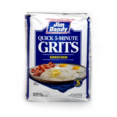 Jim Dandy Quick Grits, 5 lb Bag Bundled with a JFS Recipe Card (Pack of 1)