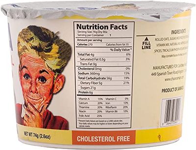 Foska Oatmeal Instant Porridge, Banana, 2.6 oz (Pack of 12)