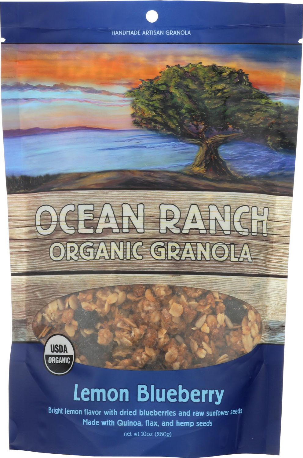 OCEAN RANCH ORGANICS Organic Lemon Blueberry Granola, 10 OZ
