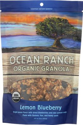 OCEAN RANCH ORGANICS Organic Lemon Blueberry Granola, 10 OZ