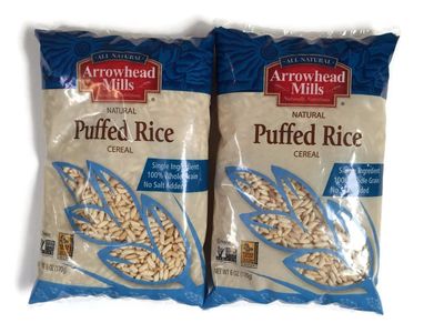 Arrowhead Mills Puffed Rice Cereal, 6 oz Bag (Pack of 2)
