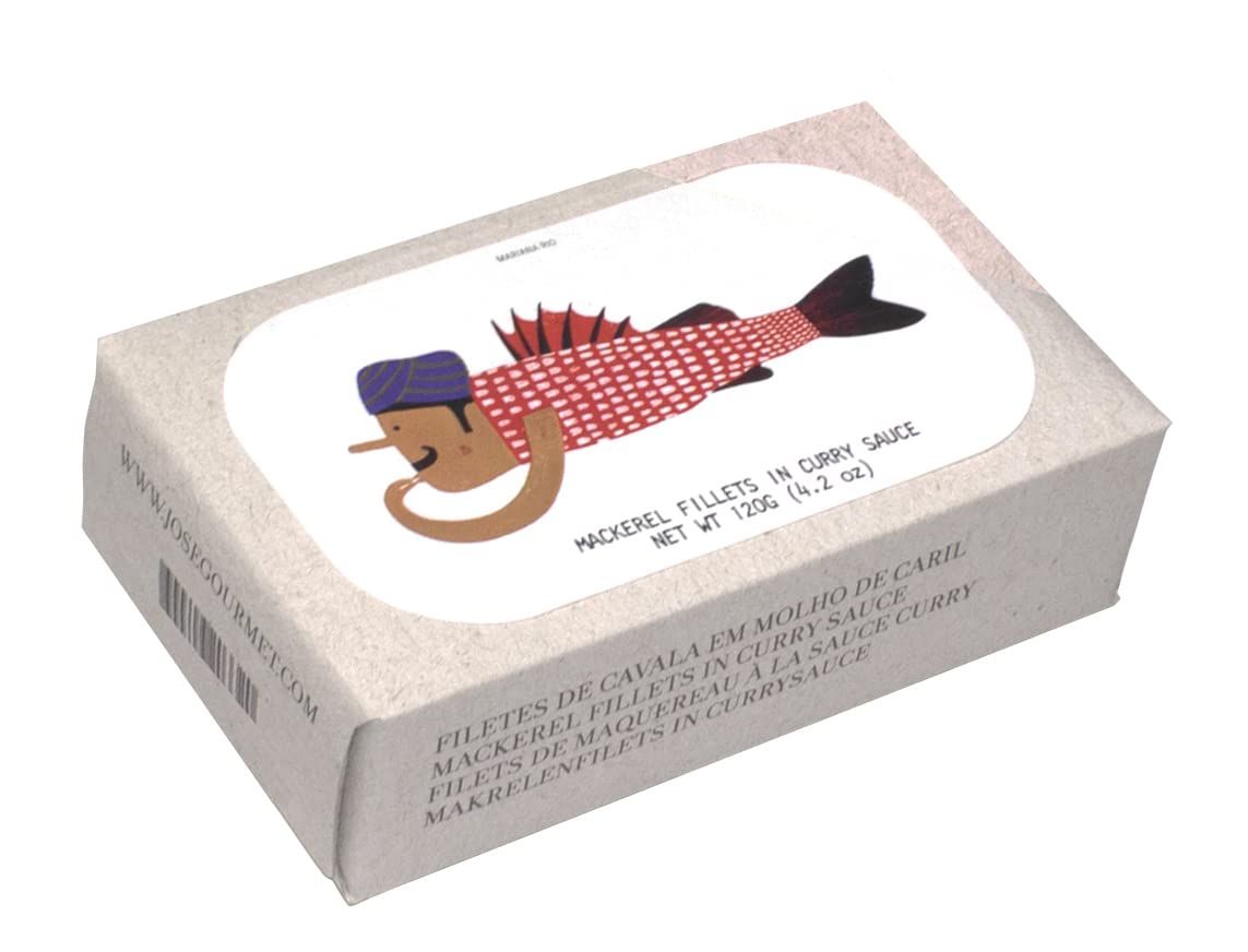 Jose Gourmet Mackerel Fillets in Curry, 120g