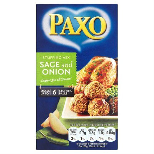 Paxo Sage &amp; Onion Stuffing Mix 85g - Pack of 6
