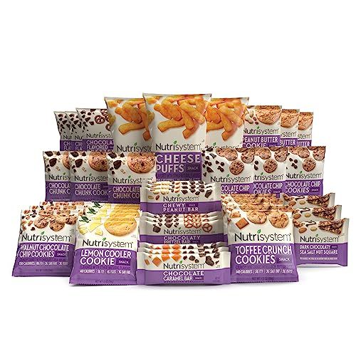 Nutrisystem Snack Bundle - Snack Bars, Cookies, Cheese Puffs - 36 Count