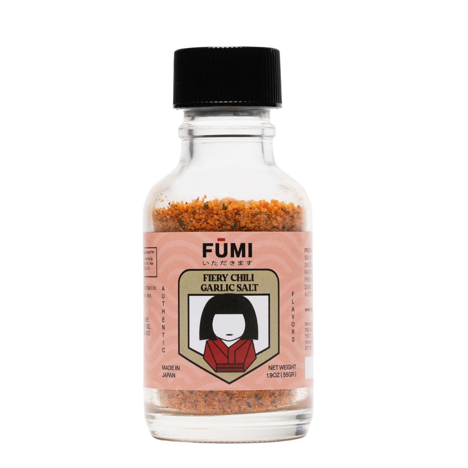 FMI Japanese Spicy Chili Garlic Salt - Premium Togarashi Seasoning Blend - Fried Garlic &amp; Onion, Red Pepper &amp; Parsley - 2.0 oz - Versatile All-Purpose Seasoning - Mildly Spicy Flavor Explosion