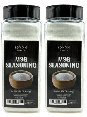Fresh Finest Gourmet Spice - For Cooking, Baking, and Seasoning (MSG Seasoning 2 Pack)