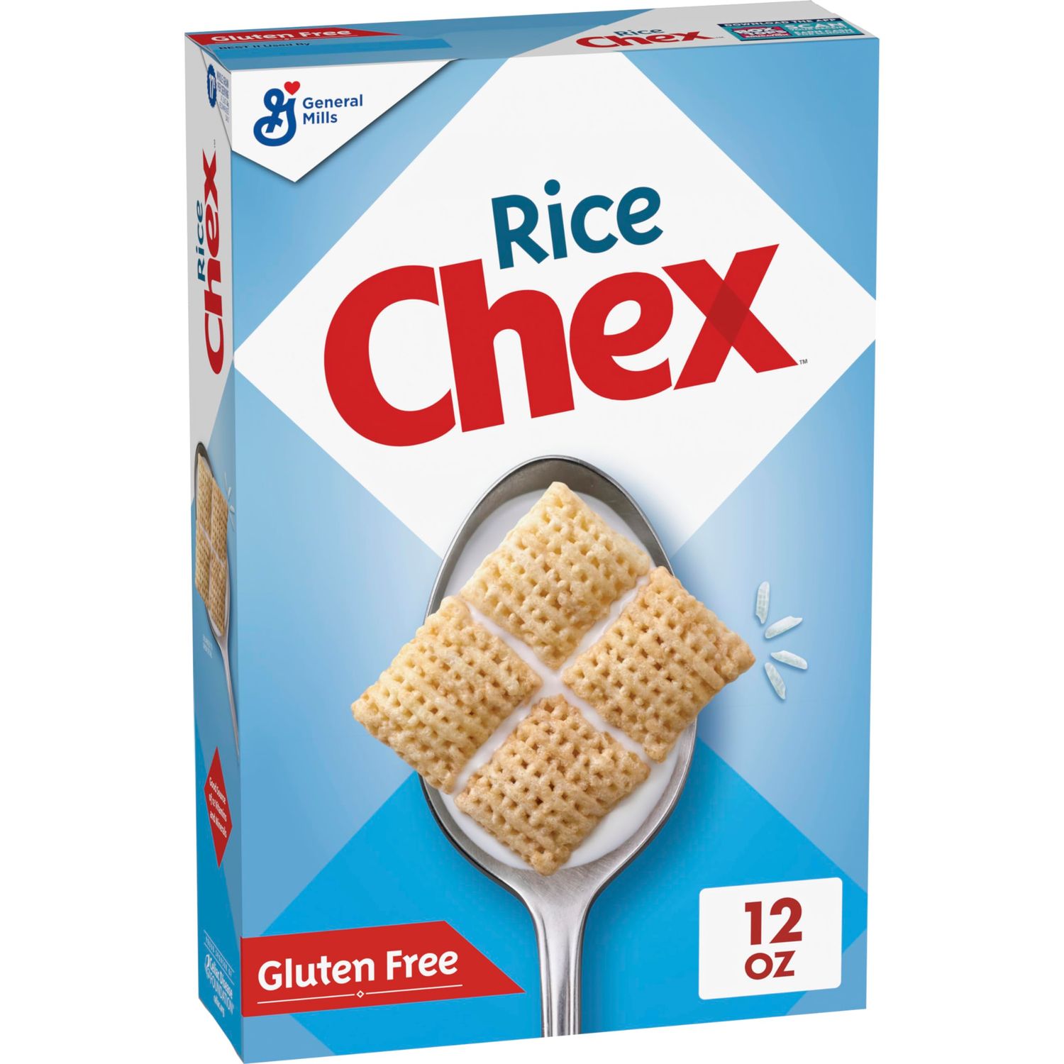 Rice Chex Gluten Free Breakfast Cereal, Homemade Chex Mix Ingredient, 12 oz