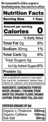 ARDOR ENERGY Sparkling Water TROPICAL variety 12 pack with 100mg Organic Caffeine from Green Tea & 200mg Organic L-Theanine (Focus & Calm). No Sugar. No Calories. Vegan. Gluten Free.