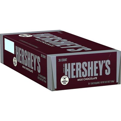 HERSHEY&#39;S Milk Chocolate Bars - 36-ct. Box, 59 ounces