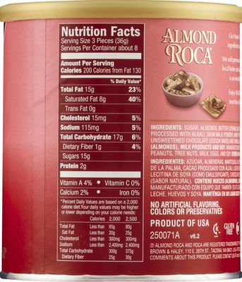 Almond Roca Buttercrunch Toffee with Chocolate and Almonds (Pack of 2),1.87 pounds