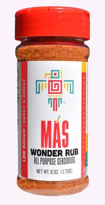 MAS Wonder Rub, All Purpose Seasoning 6 OZ - Award Winning - Low Sodium