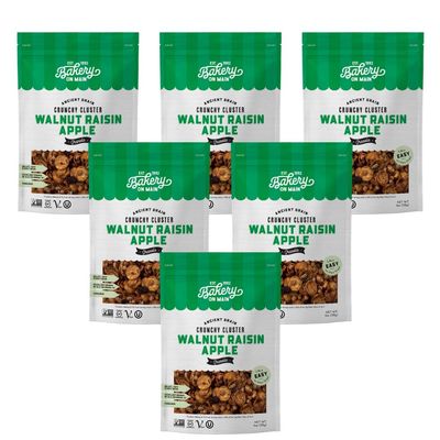 Bakery On Main Gluten Free Non GMO Granola, Walnut Raisin Apple, 11 Ounce (Pack of 6), (600)