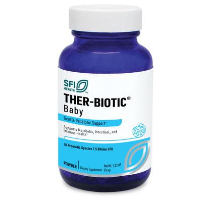 Klaire Labs SFI Health Ther-Biotic Baby - Toddler Probiotic for Kids, Infants &amp; Babies - Microbiome &amp; Bowel Support - Probiotic Powder, Add to Baby Formula, Breast Milk or Solid Food (120 Servings)