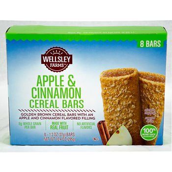 Wellsley Farms Fruit &amp; Grain Cereal Bars Variety Pack, 48 ct. AS