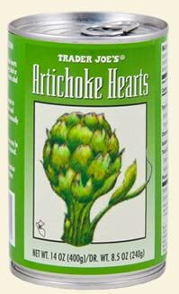 Trader Joe&#39;s Artichoke Hearts, Packed in Water, 14oz/400gr (Pack of 2)