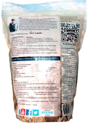 Gluten-Free Prairie Oatmeal, Certified Gluten Free Purity Protocol, Non-GMO, Vegan, 3 Pounds