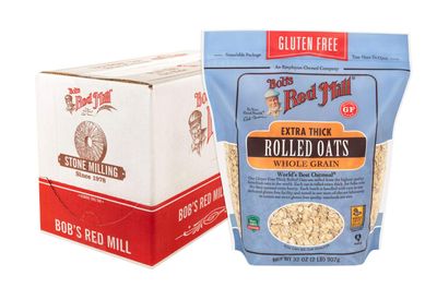 Bob&#39;s Red Mill Gluten Free Extra Thick Rolled Oats, 32 Oz (4 Pack)