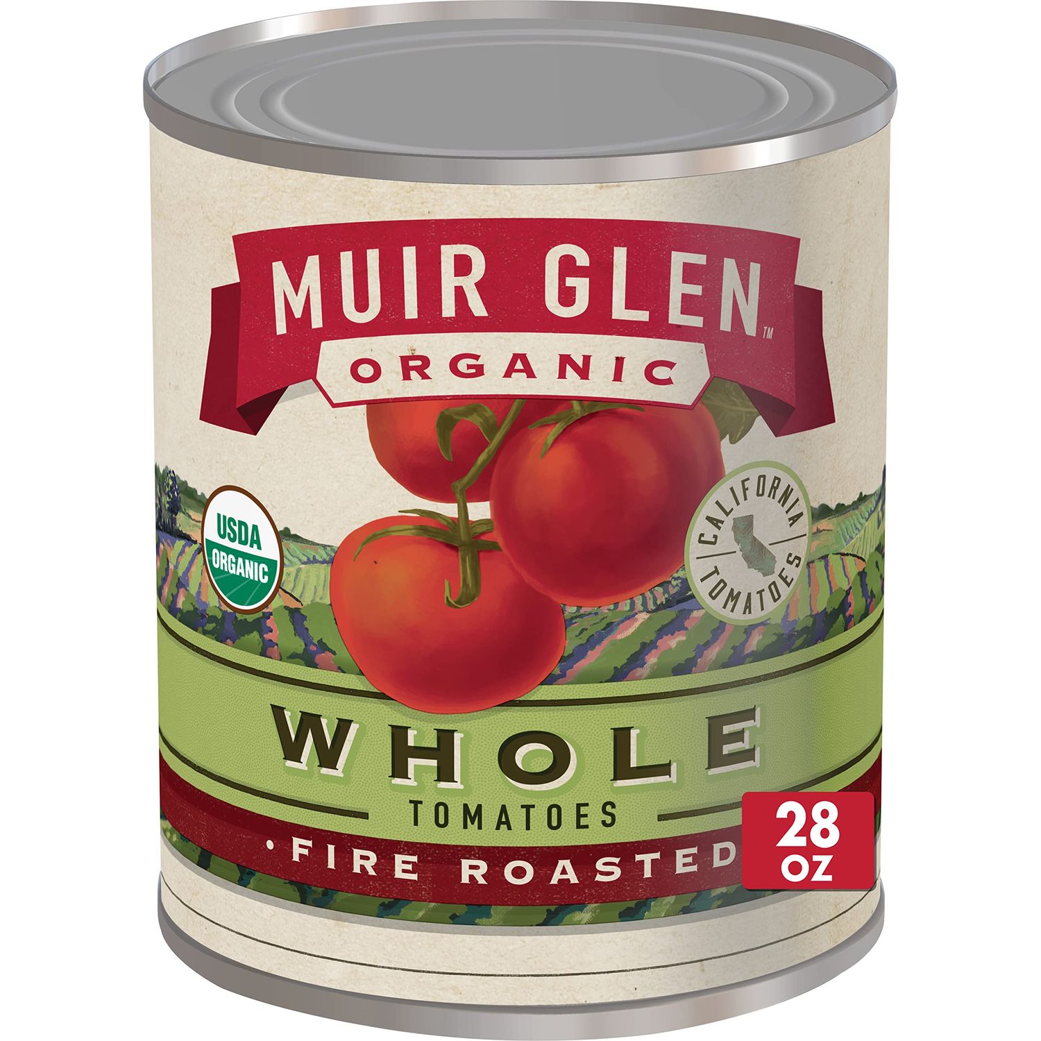 Muir Glen Organic Fire Roasted Whole Tomatoes, 28 oz