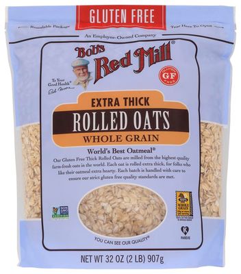 Bobs Red Mill Gluten Free Extra Thick Rolled Oats, 32 Ounce - 4 per case.