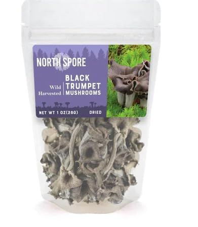 North Spore Wild Dried Black Trumpet Mushrooms 28 grams
