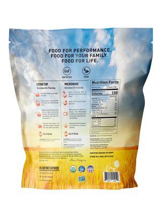Pride Foods Rice 'N Grinds, 100% Natural Hot Rice Cereal, Unflavored, 30 Servings, 44.4oz