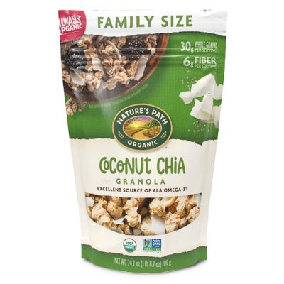 Nature&#39;s Path Organic Coconut Chia Granola, 24.7 oz (Pack of 1), Non-GMO
