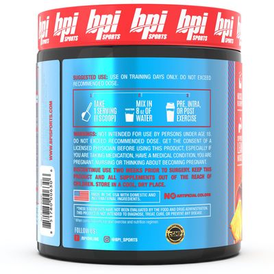 BPI Sports Best BCAA - Building Blocks of Protein and Muscle - Post-Workout Recovery - Weight Loss Support - Fruit Punch, 30 Servings, 300 grams