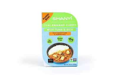 ShanYi Instant Microwave Meals, Thai Panang Curry with Tuna and Jasmine Rice 250g/8.8oz, Case of 6