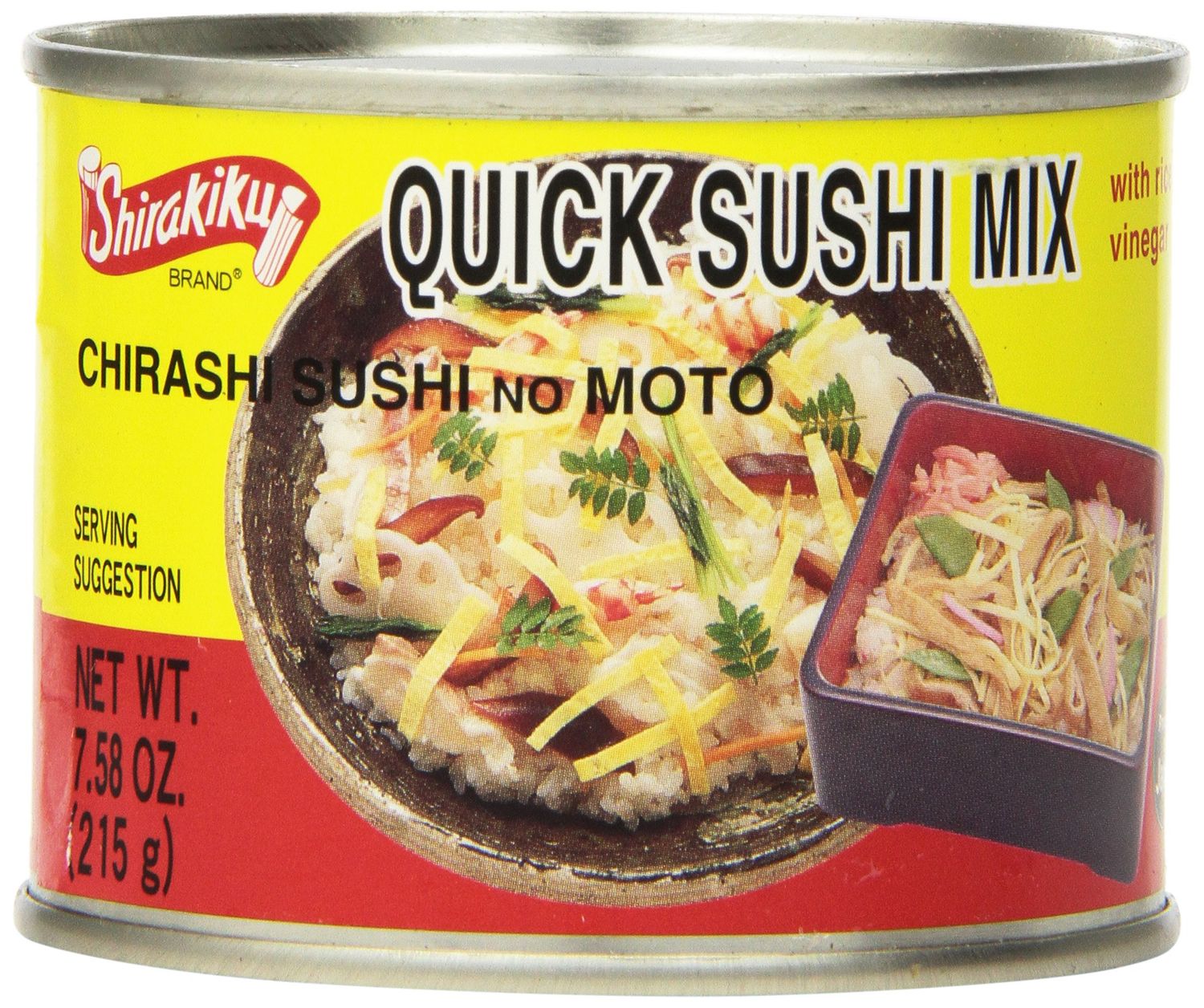 Shirakiku Quick Sushi Mix Chirashi, 7.58-Ounce Units (Pack of 6)