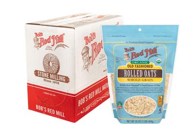 Bob&#39;s Red Mill Organic Old Fashioned Rolled Oats, 16-ounce (Pack of 4)