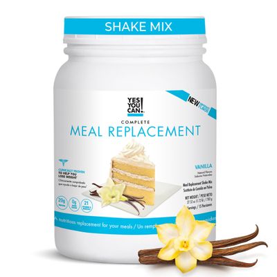 Yes You Can! Complete Meal Replacement - 15 Servings, 20g of Protein, 0g Added Sugars, 21 Vitamins and Minerals - All-in-One Nutritious Meal Replacement Shake (Vanilla)