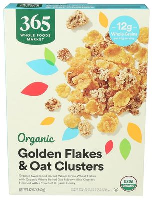 365 by Whole Foods Market, Organic Golden Flakes &amp; Oat Clusters