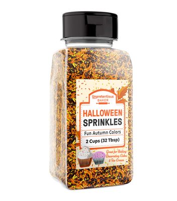 Unpretentious Halloween Sprinkles (2 Cups) Autumn Mix Jimmies, Gluten Free, Orange, Yellow, &amp; Brown Halloween Sprinkles