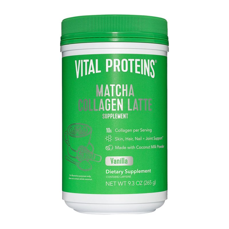 VITAL PROTEINS Vanilla Matcha Collagen Latte Powder, 9.3 OZ